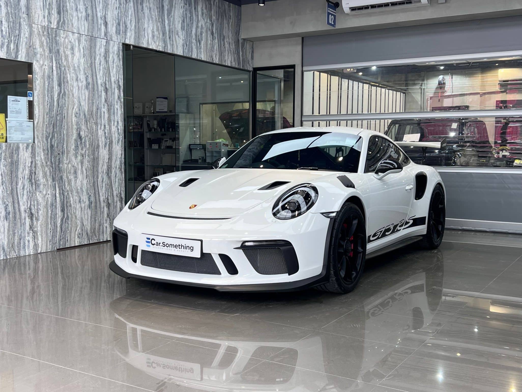 Porsche GT3RS 原車色 光面透明 PPS 噴塗保護膜施工